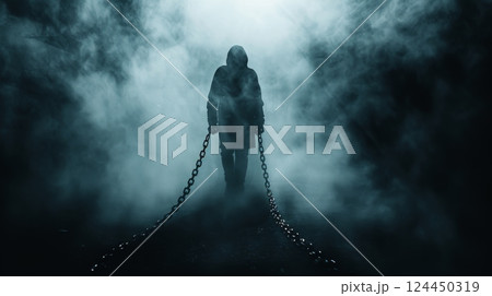 Mental Problem. Anxiety disorder concept. 124450319