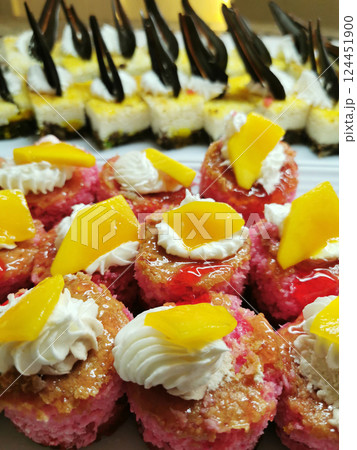 Egypt desserts as nice food background Egypt desserts as nice food background 124451900