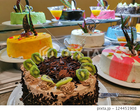 Egypt desserts as nice food background 124451908