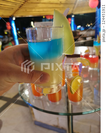 color drink from the Egypt color drink from the Egypt 124451911
