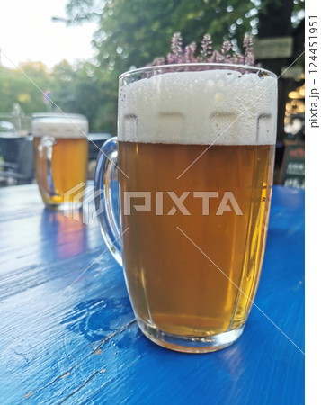 fresh czech beer 124451951