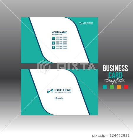 business card layout for corporate and any best use 124452931
