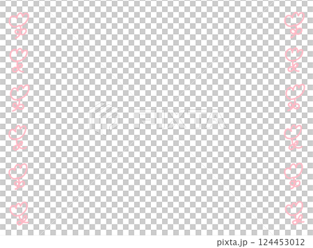 Loose and cute flower line frame - Tulips, Spring 124453012