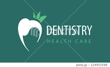 Logo for dentistry. Vector illustration Logo for dentistry. Vector illustration 124453599