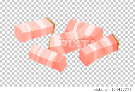 diced bacon diced bacon 124453777