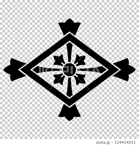 家紋です。花久留子菱と言います。 124454031