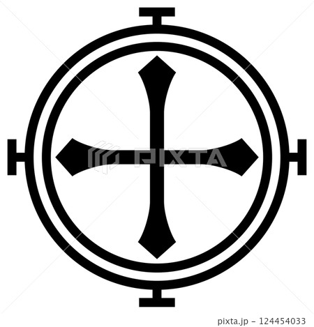 家紋です。桛輪に丸に剣久留子と言います。 124454033