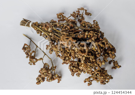 Hovenia dulcis or the oriental raisin tree traditionally used in East Asian medicine  124454344