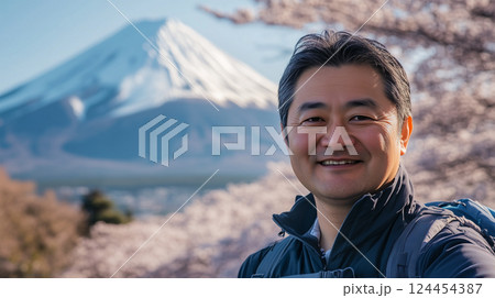 緑の屋上庭園を備えたオフィスビル 124454387