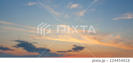 Colorful sunset sky. Sky and cloud Colorful sunset sky. Sky and cloud 124454818