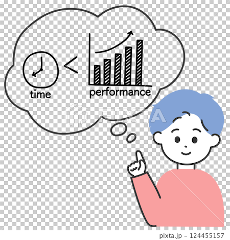 Illustration of a Taipa Time Performance A young man in plain clothes is explaining about Taipa 124455157