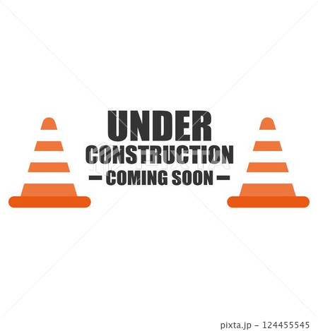 Website Under construction sign on laptop Website Under construction sign on laptop 124455545