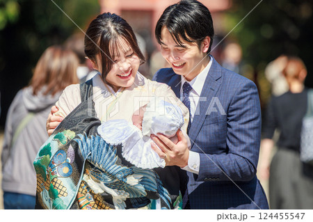 お宮参り ファミリー お宮参り ファミリー 124455547