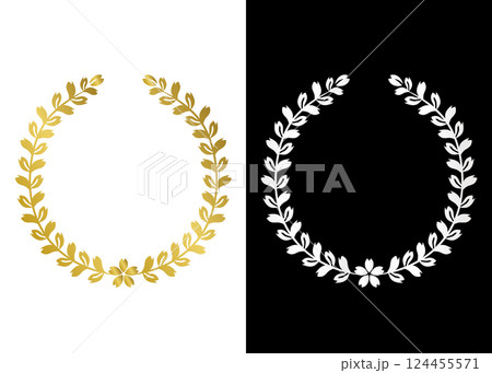 月桂樹、月桂冠、アワードと表彰、ローレルと桜のアイコン26	 124455571