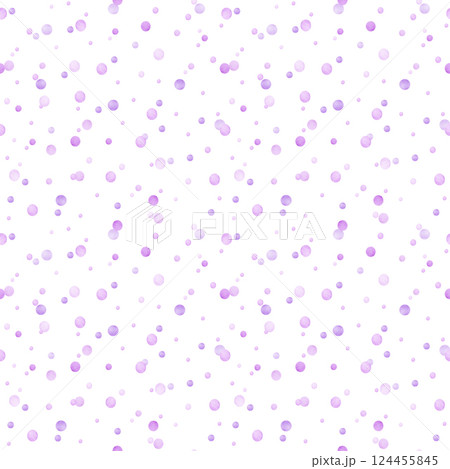 Hand drawn watercolor purple pearls seamless pattern isolated on white background. Can be used for textile, fabric scrapbook and other printed products. Hand drawn watercolor purple pearls seamless pattern isolated on white background. Can be used for textile, fabric scrapbook and other printed products. 124455845