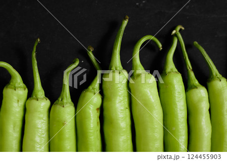 Fresh green chilli Fresh green chilli 124455903