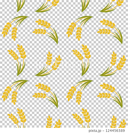Rice seamless pattern 124456389