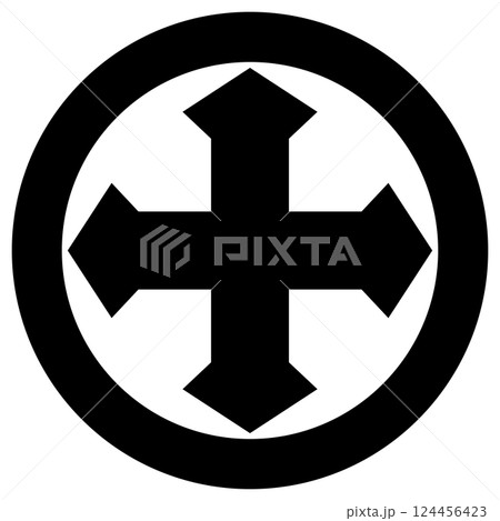 家紋です。丸に剣久留子と言います。 124456423