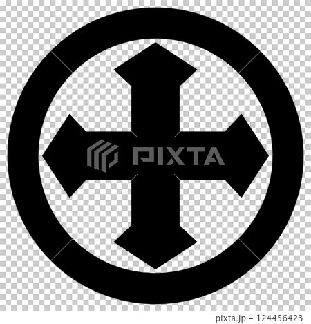 家紋です。丸に剣久留子と言います。 124456423