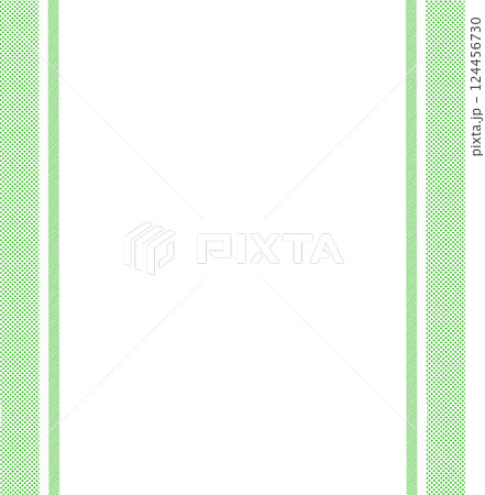 グリーンドットのストライプ柄フレーム 124456730