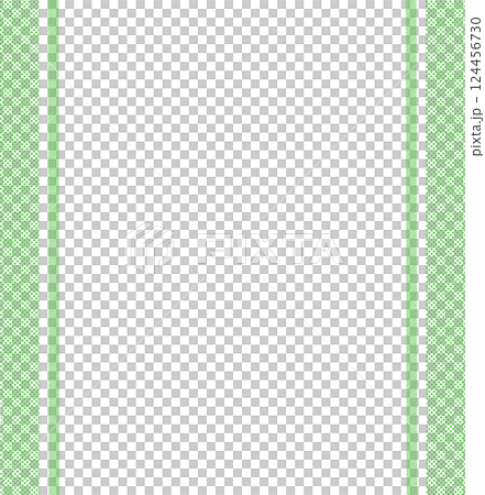 グリーンドットのストライプ柄フレーム 124456730