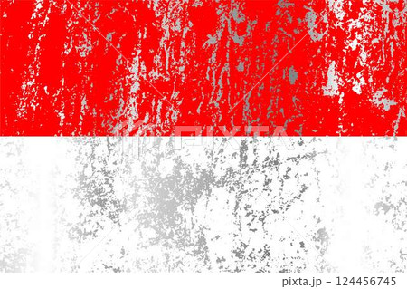 Indonesia flag with grunge effect. Indonesia flag with grunge effect. 124456745