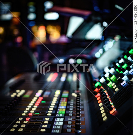 Professional sound and volume adjusting mixer control Professional sound and volume adjusting mixer control 124456800