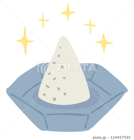盛り塩のイラスト/キラメキあり 盛り塩のイラスト/キラメキあり 124457595