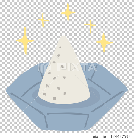 盛り塩のイラスト/キラメキあり 盛り塩のイラスト/キラメキあり 124457595