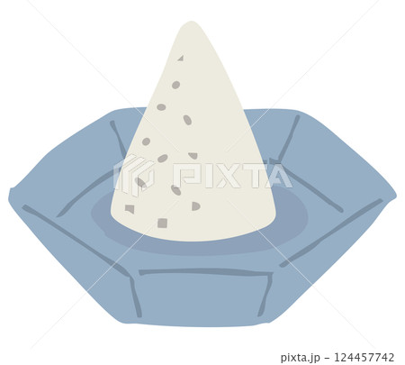 盛り塩のイラスト／キラメキなし 124457742