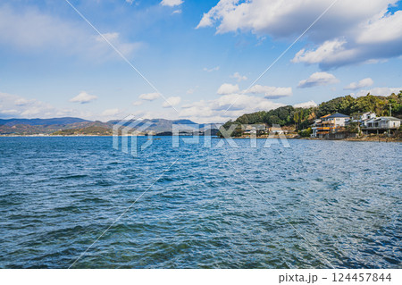 浜松市にある猪鼻湖の風景(静岡県) 124457844
