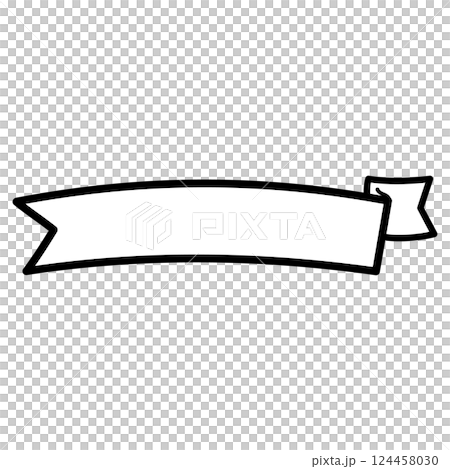 One-sided ribbon_upper arch_vector_02 One-sided ribbon_upper arch_vector_02 124458030
