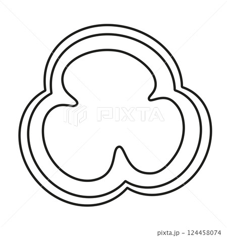 outline slice of pepper 124458074