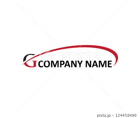 initial letter g swoosh logo initial letter g swoosh logo 124458490