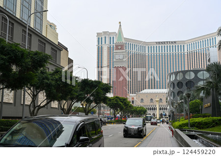 コタイ地区・カジノリゾートの街並み／マカオ 124459220