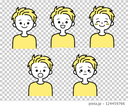 Young men illustration set 2_1 124459766