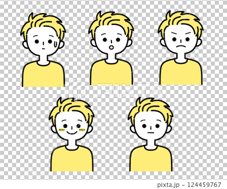 Young men illustration set 2_2 124459767