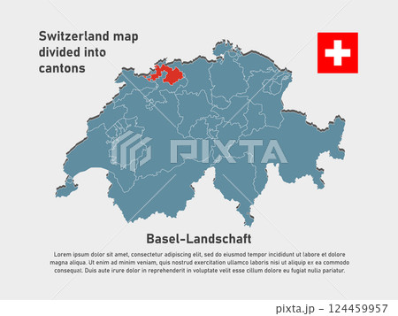 Map Switzerland - Canton of Basel-Landschaft Map Switzerland - Canton of Basel-Landschaft 124459957