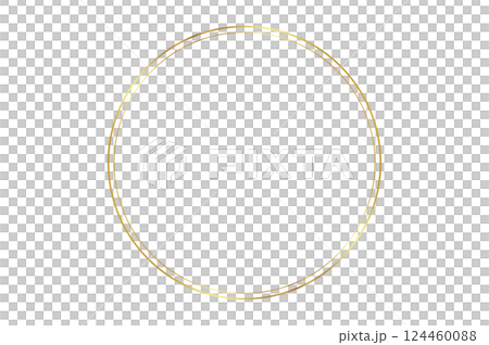 Gold circle frame bokeh  .png 124460088