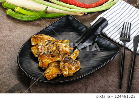 Roasted Tuna fish with spices Roasted Tuna fish with spices 124461328