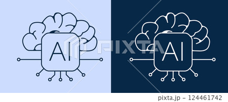 Human brain concept of high technology 124461742