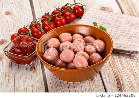 Dietary baby mini sausages for kids Dietary baby mini sausages for kids 124462108