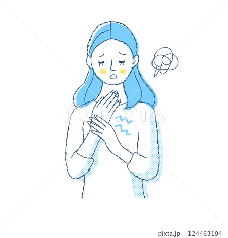 ハンドケア トラブルのある手の女性 ハンドケア トラブルのある手の女性 124463194