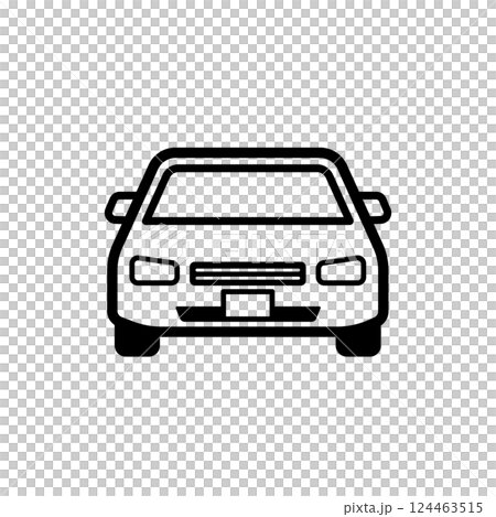 簡單可愛的汽車圖標 簡單可愛的汽車圖標 124463515