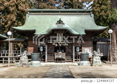 太田の八幡様として知られる若宮八幡宮拝殿【茨城県常陸太田市】 124464137