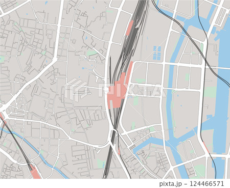 品川駅周辺地図 品川駅周辺地図 124466571