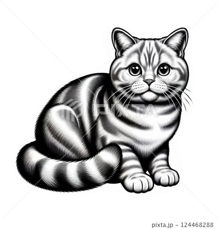 猫のイラスト 124468288