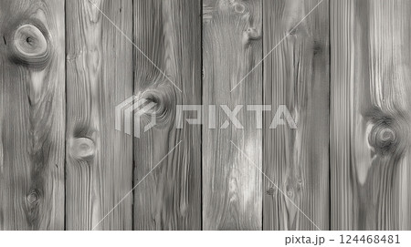 グレースケールの木材、木目のテクスチャ グレースケールの木材、木目のテクスチャ 124468481