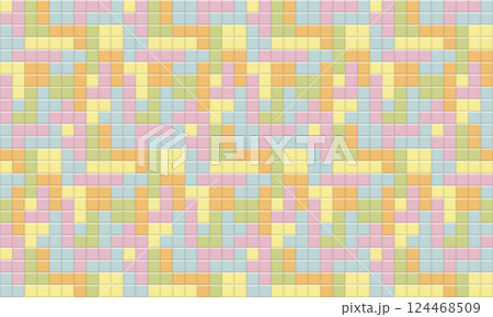 ブロックパターンによる壁紙・背景におすすめの素材 124468509