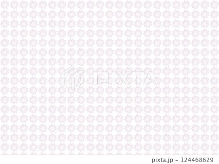 花のパターン：壁紙・背景にお素材、背景、パターン、正方形、チェック、白黒、グレースケールすすめの素材 124468629